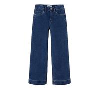 Weite Jeans NAME IT "NKFROSE HW WIDE JEANS 1356-ON NOOS" Gr. 140, N-Gr, blau (medium denim) Mädchen Jeans (29346227-140) medium blau denim