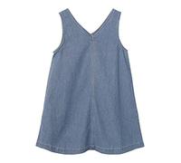name it Girl's NKFFRIDA SL Loose DNM Dress 2717-IP F Kleid, Medium Blue Denim/Stripes:White, 164