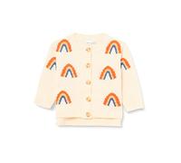 NAME IT Girl's NMFTELENA LS Knit Card Strickjacke, Buttercream, 98