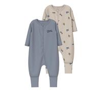 NAME IT Baby Schlafoverall 2er Pkg NBMNIGHTSUIT beige | 56