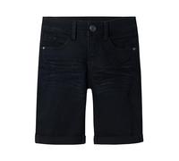 Jeansshorts NAME IT "NKMSILAS SLIM DNM L SHORT", Jungen, Gr. 116, N-Gr, schwarz (schwarz denim), Denim/Jeans, Obermaterial: 72% Baumwolle, 26% Polyester, 2% Elasthan, unifarben, slim fit kurz, Jeans J