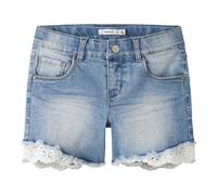NAME IT Jeans-Shorts Spitze 92 denim