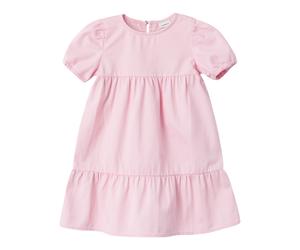 NAME IT Jeanskleid kurzarm Volant 110 rosa