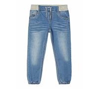 NAME IT Jungen Baggy Jeanshose mit Kordelzug Medium Blue Denim 86