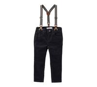name it - Cord-Hose NMMRYAN mit Hosenträgern in india ink Gr.116