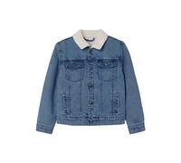 Jeansjacke NAME IT "NKMJACK TEDDY DNM JACKET 1101-OV N" Gr. 134, blau (medium blue denim) Jungen Jacken (72321333-134) medium blue denim