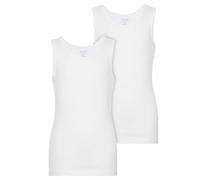 NAME IT Jungen NITTANK TOP 2P SOLID White K B NOOS Unterhemd,2per Pack Weiß (Bright White Bright White),140