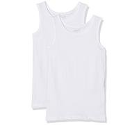 NAME IT Jungen NITTANK TOP 2P SOLID White K B NOOS Unterhemd,2per Pack Weiß (Bright White Bright White),152