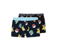 NAME IT Jungen NKMASGAR Pokemon Boxer NOOS Sky Nachtwäsche Set, Black/Pack:2P Dark Sapphire+ Black, 122/128 cm (2er
