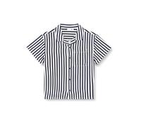 NAME IT Jungen NKMFERANE SS Shirt Box NOOS Kurzarmhemd, Dark Sapphire/Print:Stripes, 158/164 cm