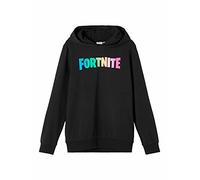 NAME IT Jungen Nkmfortnite LINC Sweat Unb Noos LIC Kapuzenpullover, Schwarz, 134 EU