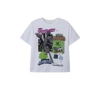 NAME IT Jungen Nkmjahi Minecraft Nreg Ss Top Noos Bfu, Bright White, 134-140 EU