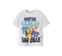 NAME IT Jungen Nkmmajo Pokemon Ss Nreg Top Box Noos Sky, Bright White, 116 cm