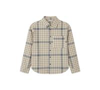 NAME IT Jungen Nkmnidennis Os Shirt Langarmhemd, Weathered Teak/Checks:Checks, 122-128 EU