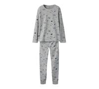 NAME IT Jungen Nkmnightset Space Noos, Grey Melange, 146/152 cm