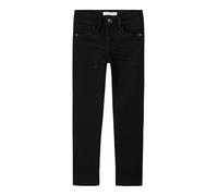 Slim-fit-Jeans NAME IT "NKMSILAS XSLIM JEANS 2002-TX NOOS", Jungen, Gr. 146, N-Gr, schwarz, Denim/Jeans, Obermaterial: 71% Baumwolle, 27% Polyester, 2% Elasthan, Abriebeffekte, unifarben, slim fit lan