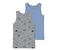 NAME IT Jungen Nkmtank Top 2p Grey Space Noos Nkmtank Top 2P Grey Space Noos (1er Pack)