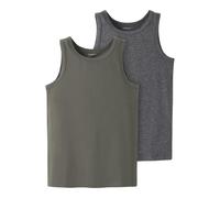 NAME IT Jungen Nkmtank Top 2P Noos, Tea Leaf, Numeric_98 (2er Pack)