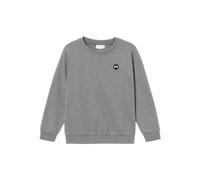 Sweatshirt NAME IT "NKMVIMO LS SWEAT BRU NOOS", Jungen, Gr. 116, grau (grau melange), Sweatware, Obermaterial: 60% Baumwolle, 40% Polyester, unifarben, casual, lässig geschnitten hüftlang, Rundhals, L