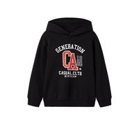 Name IT Jungen Nkmvugo Ls Nreg Sweat Wh Bru, Black, 122-128