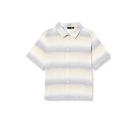 NAME IT Jungen NLMHAUSAR SS Shirt Hemd, Peyote/Stripes:Mixed Stripes, 146W / 152L