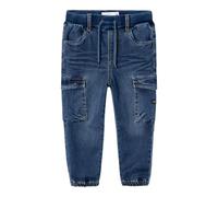 NAME IT Jungen Nmmben Baggy R Cargo 9770-yt Noos Jeanshose, Dark Blue Denim, 104 EU