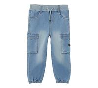 name it - Cargo-Jeans NMMBEN BAGGY R 9770-YT in medium blue denim Gr.122