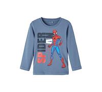 NAME IT Jungen NMMJANY Spiderman LS TOP NOOS MAR Langarmshirt, Bluefin, 98