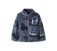 Fleecejacke NAME IT "NMMMEEKO FLEECE JACKET AOP2", Jungen, Gr. 92, flint stone, Fleece, Obermaterial: 100% Polyester, bedruckt, Basic normal, elastischer Bund, Jacken Fleecejacke (29103025-92) flint s
