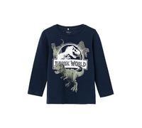 NAME IT Jungen Nmmnijal Jurassic Top Noos Sky Langarmshirt, Dark Sapphire, 104 EU