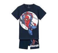 NAME IT Jungen Nmmnow Spiderman Ss Nightset Noos Mar, Dark Sapphire, 86-92