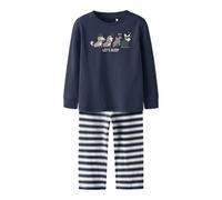 Schlafanzug NMMRAMEL Jungen NAME IT Boxy-Fit blau Gr. 110