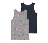 NAME IT Jungen Nmmtank Top 2P Grey Fire Truck Noos