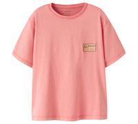 Kurzarmshirt NAME IT "NKMFANDEL SS NREG TOP NOOS", Jungen, Gr. 110, peach echo, Jersey, Obermaterial: 100% Baumwolle, unifarben, normal, Rundhals, Shirts, Baumwolle, mit Druck (89518038-110) peach ech