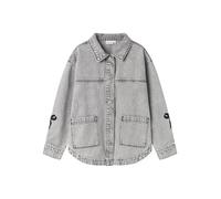 Name it Kids Mädchen Nkfgloria DNM Emb Jacket 7511-Za T, Light Grey Denim, Numeric_140