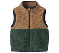 Name it - Kid's Mall Teddy Vest - Fleeceweste, Gr. 128, grün (JungleGreen)