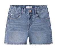 Name it - Kid's Rose HW Mom Denim Shorts - Jeans, Gr. 110, grau (MediumBlueDenim)