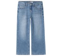 Name it - Kid's Rose Wide Jeans - Jeans, Gr. 104, blau (MediumBlueDenim)