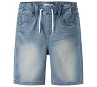 Name it - Kid's Ryan Jogger Denim L Shorts - Shorts, Gr. 92, grau (LightBlueDenim)