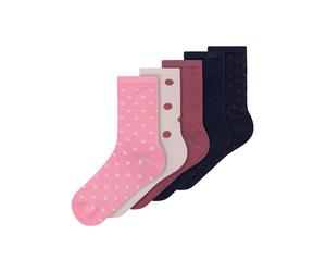 Name it Kinder Mädchen Socken 5er Pack NKFVILDE 5P SOCK T3 dark sapphire 19/21
