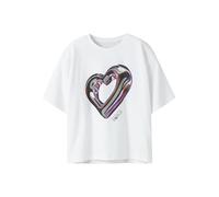 NAME IT Kinder T- Shirt Kurzarm mit Herz nkfDONELA Gr. 158/164