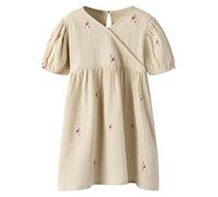 name it Kleid "Duniana" in Beige - Größe 116 | Kinderkleider