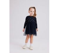 Name It Mädchen Kleid NMFNADJA MINI DOTS mit Tüll Blau Größe 92