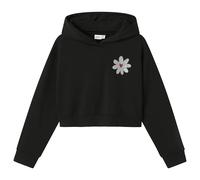Name it - Bekleidung Nkfkory Ls Crop Boxy Swe Wh Bru Ps Noos - Schwarz - Größe 6A