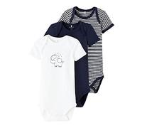 NAME IT kurzarm Baby Body Dark Sapphire 56