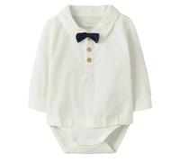 name it Langarm Body mit Fliege - cloud dancer 56