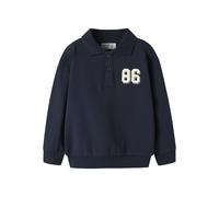 name it Langarm Sweatshirt mit Box-Print Navy Blazer 116
