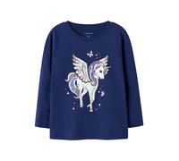 NAME IT Mädchen Nmfninna Ls Top Box, Blueprint, 92