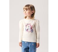 name it Longsleeve "Kimia" in Creme - Größe 122/128 | Kinder Longsleeves