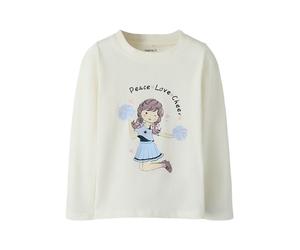 name it Longsleeve "Tillie" in Creme - Größe 98 | Kinder Longsleeves